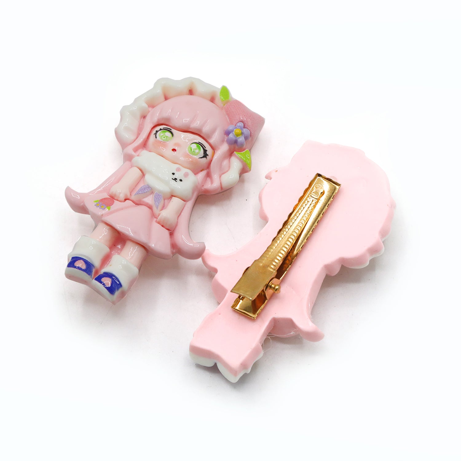 Hair Pins Pack of 2 - Baby Pink, Girls Hair Accessories, Chase Value, Chase Value