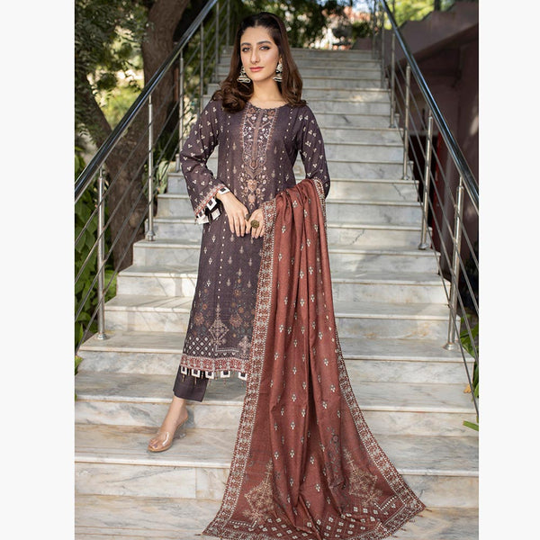 Schick Uraan Khaddar Printed Unstitched 3Pcs Suit - 10, Women, 3Pcs Shalwar Suit, MI Creation, Chase Value