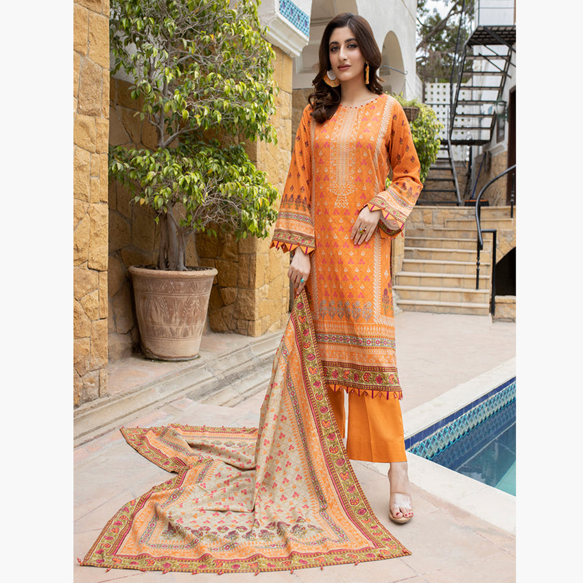 Schick Uraan Khaddar Printed Unstitched 3Pcs Suit - 4, Women, 3Pcs Shalwar Suit, MI Creation, Chase Value