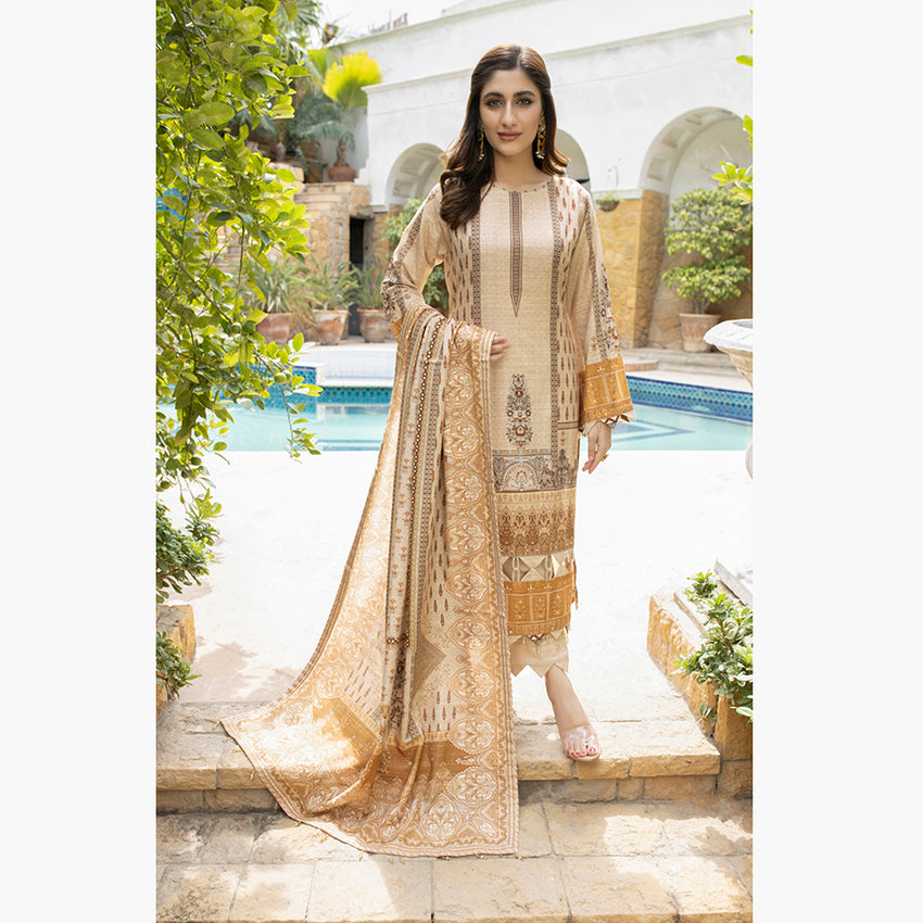 Schick Uraan Khaddar Printed Unstitched 3Pcs Suit - 8, Women, 3Pcs Shalwar Suit, MI Creation, Chase Value