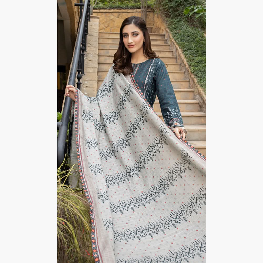Schick Uraan Khaddar Printed Unstitched 3Pcs Suit - 9, Women, 3Pcs Shalwar Suit, MI Creation, Chase Value