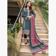 Schick Uraan Khaddar Printed Unstitched 3Pcs Suit - 1, Women, 3Pcs Shalwar Suit, MI Creation, Chase Value