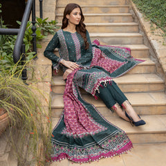 Schick Uraan Khaddar Printed Unstitched 3Pcs Suit - 1, Women, 3Pcs Shalwar Suit, MI Creation, Chase Value