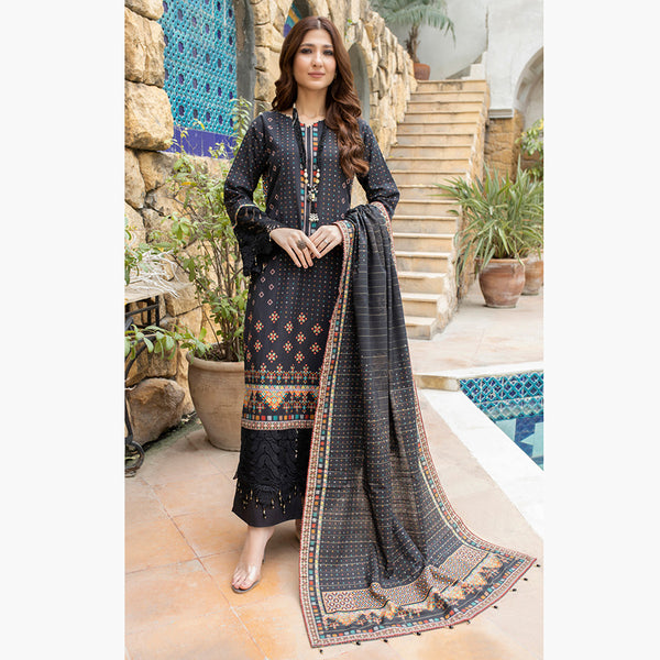 Schick Uraan Khaddar Printed Unstitched 3Pcs Suit - 3, Women, 3Pcs Shalwar Suit, MI Creation, Chase Value