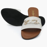 Women's Slipper - White, Women Slippers, Chase Value, Chase Value