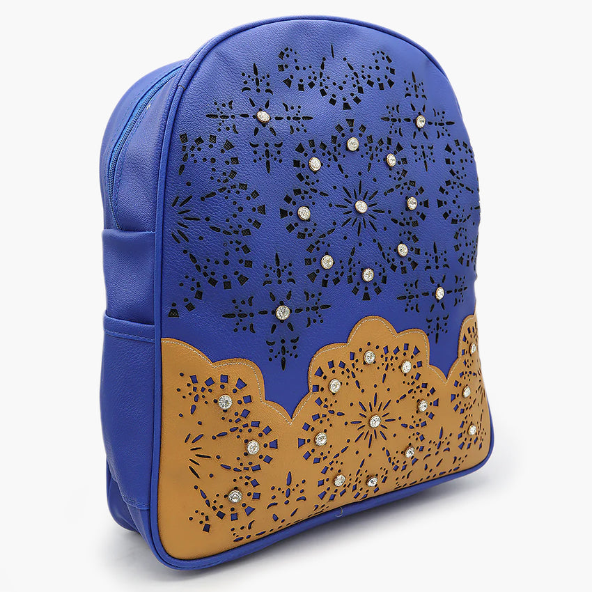 Girls Backpack ZH-230 - Blue, School Bags, Chase Value, Chase Value