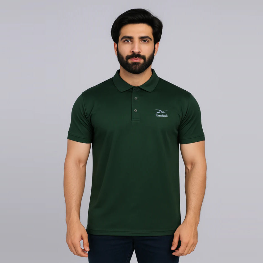 Men's Half Sleeves Polo T-Shirt - Green, Men's T-Shirts & Polos, Chase Value, Chase Value