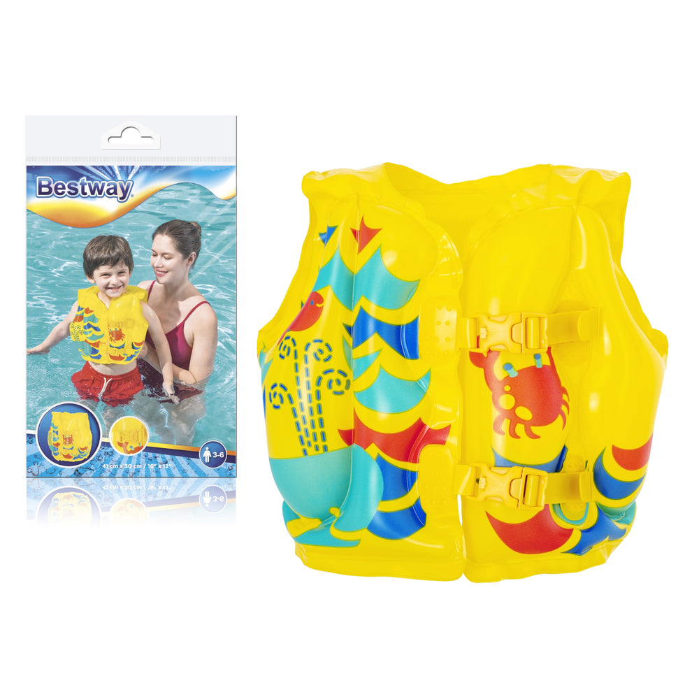 Bestway Swim Vest - Yellow, Swimming, Bestway, Chase Value