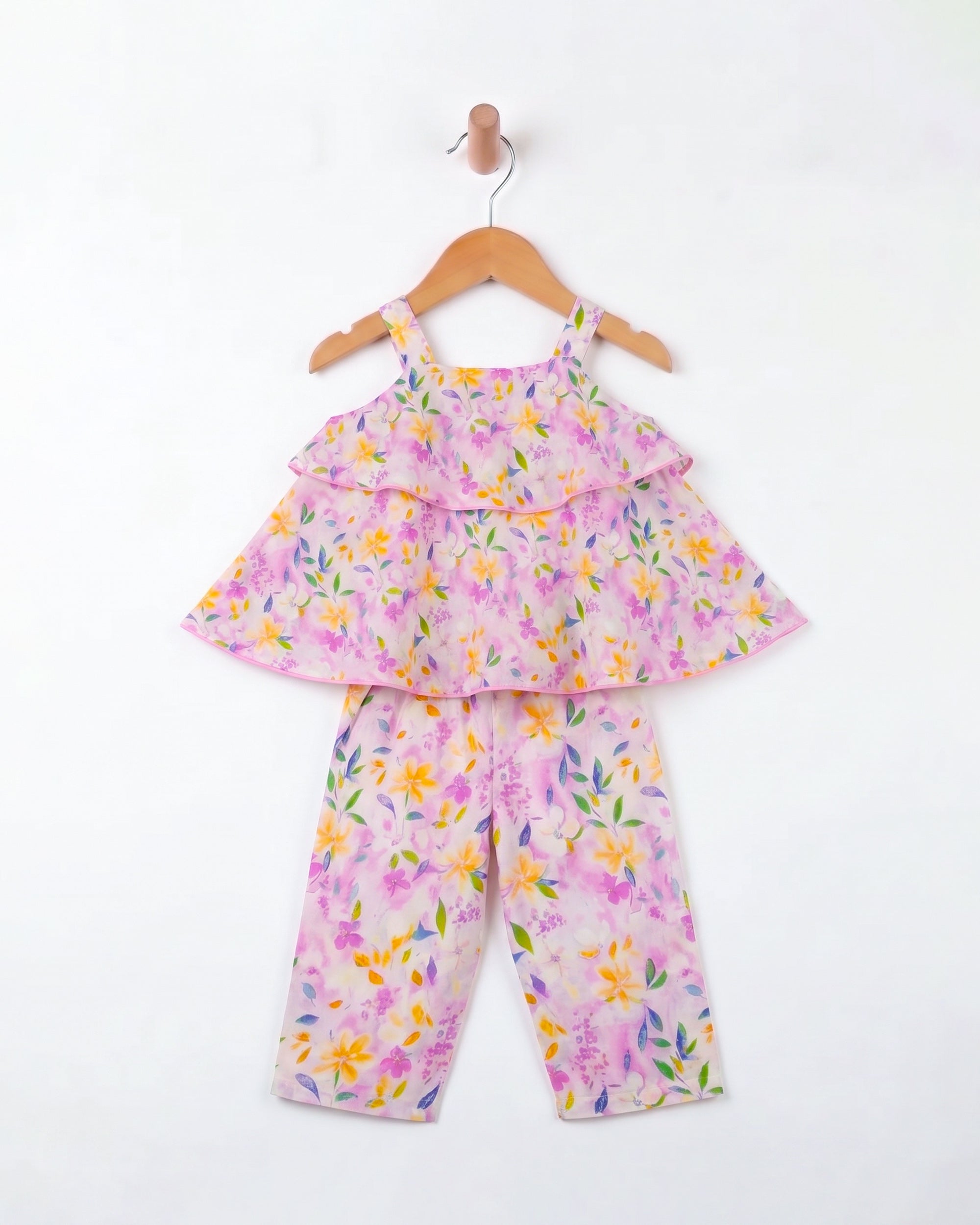 Eminent Newborn Girls Printed Fusion 2 Pcs Suit