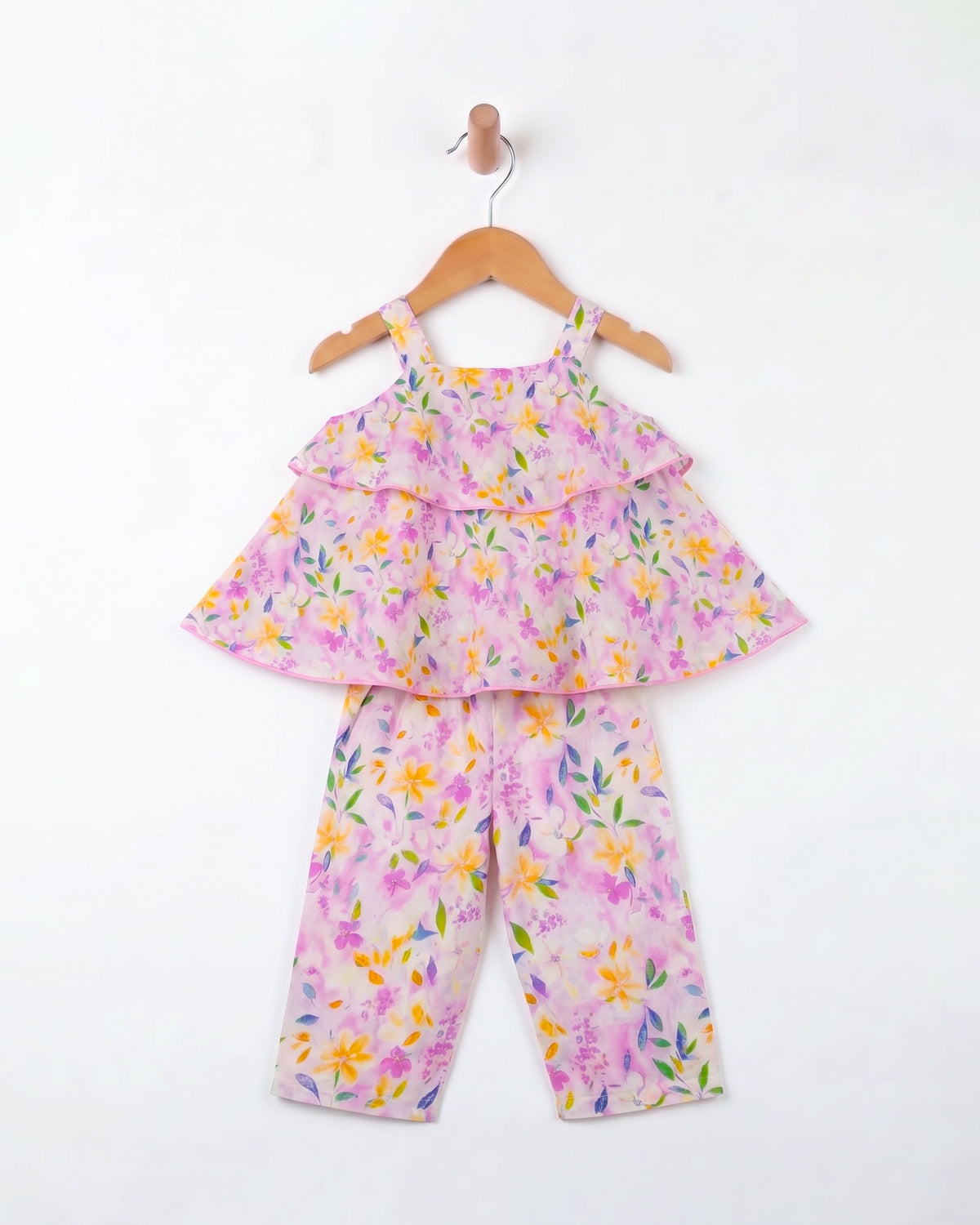 Eminent Newborn Girls Printed Fusion 2 Pcs Suit