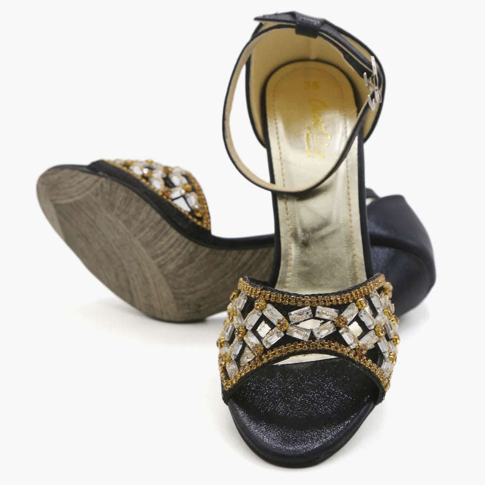 Women's Heel Sandal - Black, Women Heels, Chase Value, Chase Value