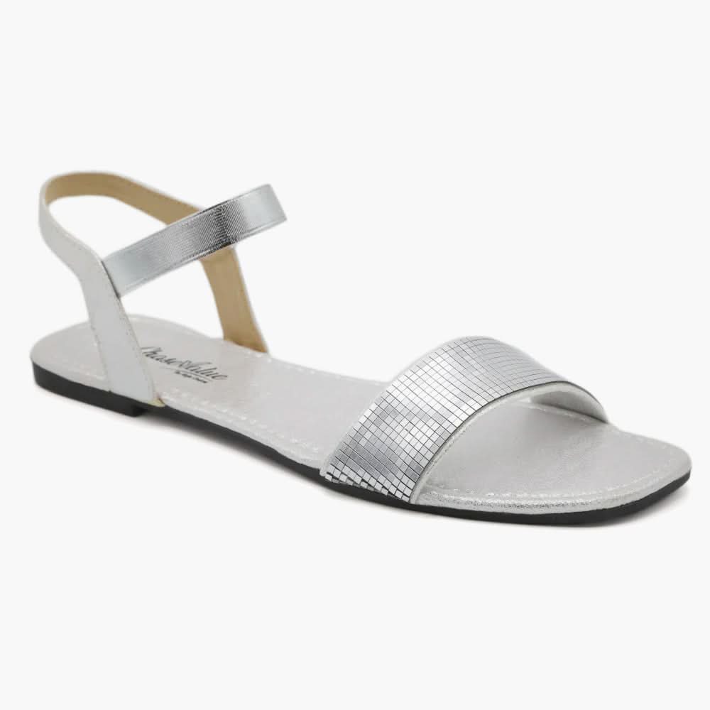Women's Sandal - Silver, Women Sandals, Chase Value, Chase Value