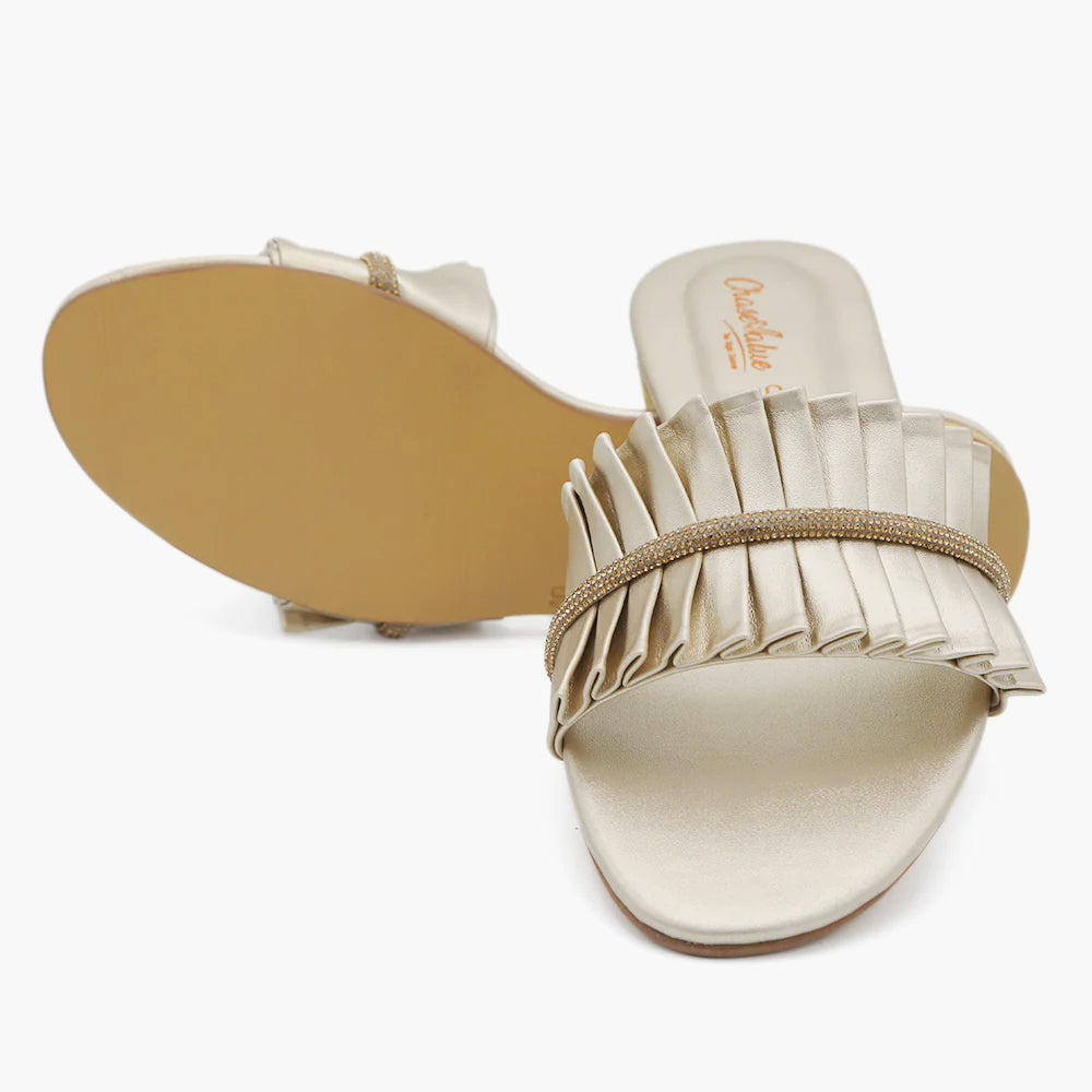 Women's Slipper - Golden, Women Slippers, Chase Value, Chase Value