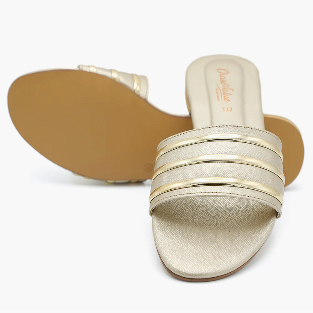 Women's Slipper - Golden, Women Slippers, Chase Value, Chase Value
