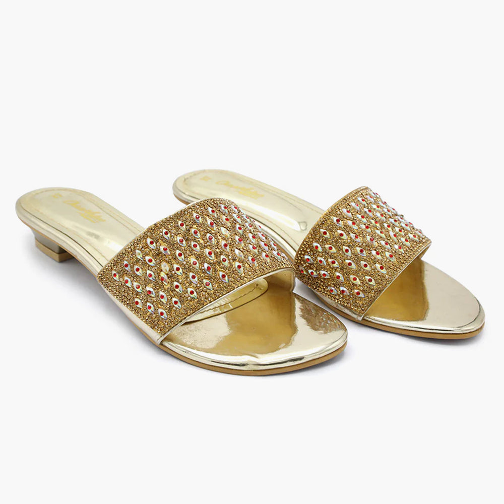 Women's Slipper - Golden, Women Slippers, Chase Value, Chase Value