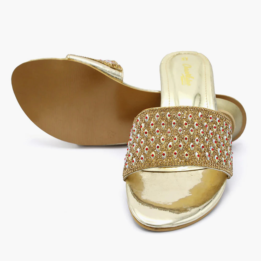 Women's Slipper - Golden, Women Slippers, Chase Value, Chase Value