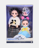 Doll Set 9 Inch And 4 Inch 2Pcs