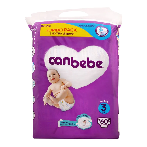 Canbebe Jumbo Midi (4-9 kg), Diapers & Wipes, Chase Value, Chase Value