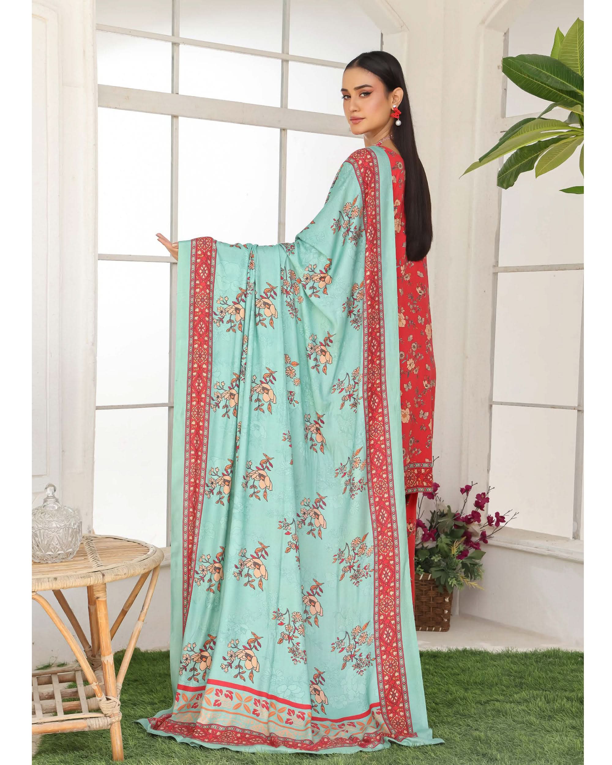 Varda By RA-Bin Hameed Embroidered Chikankari Unstitiched 3Pcs Suit - 4, Women, 3Pcs Shalwar Suit, Rana Arts, Chase Value