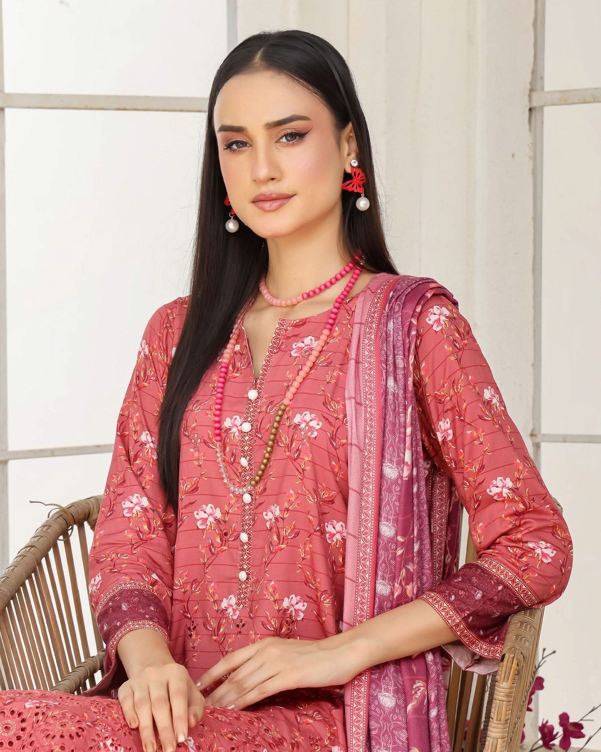 Varda By RA-Bin Hameed Embroidered Chikankari Unstitiched 3Pcs Suit - 8, Women, 3Pcs Shalwar Suit, Rana Arts, Chase Value