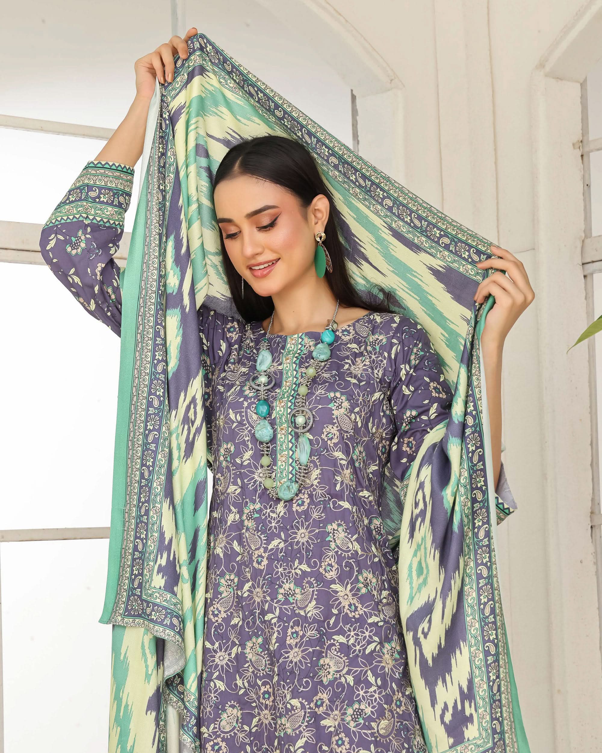 Varda By RA-Bin Hameed Embroidered Chikankari Unstitiched 3Pcs Suit - 10, Women, 3Pcs Shalwar Suit, Rana Arts, Chase Value