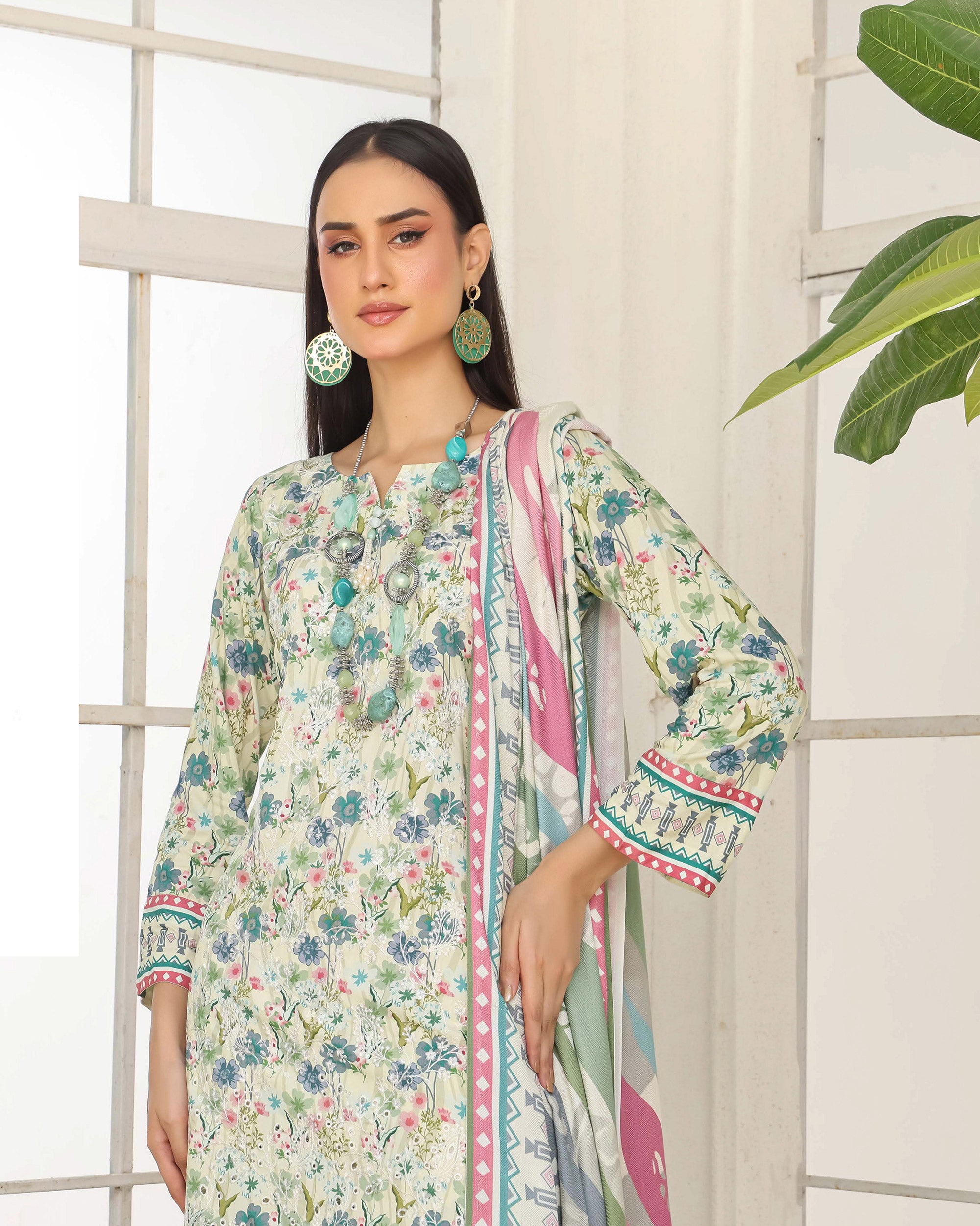 Varda By RA-Bin Hameed Embroidered Chikankari Unstitiched 3Pcs Suit - 3, Women, 3Pcs Shalwar Suit, Rana Arts, Chase Value