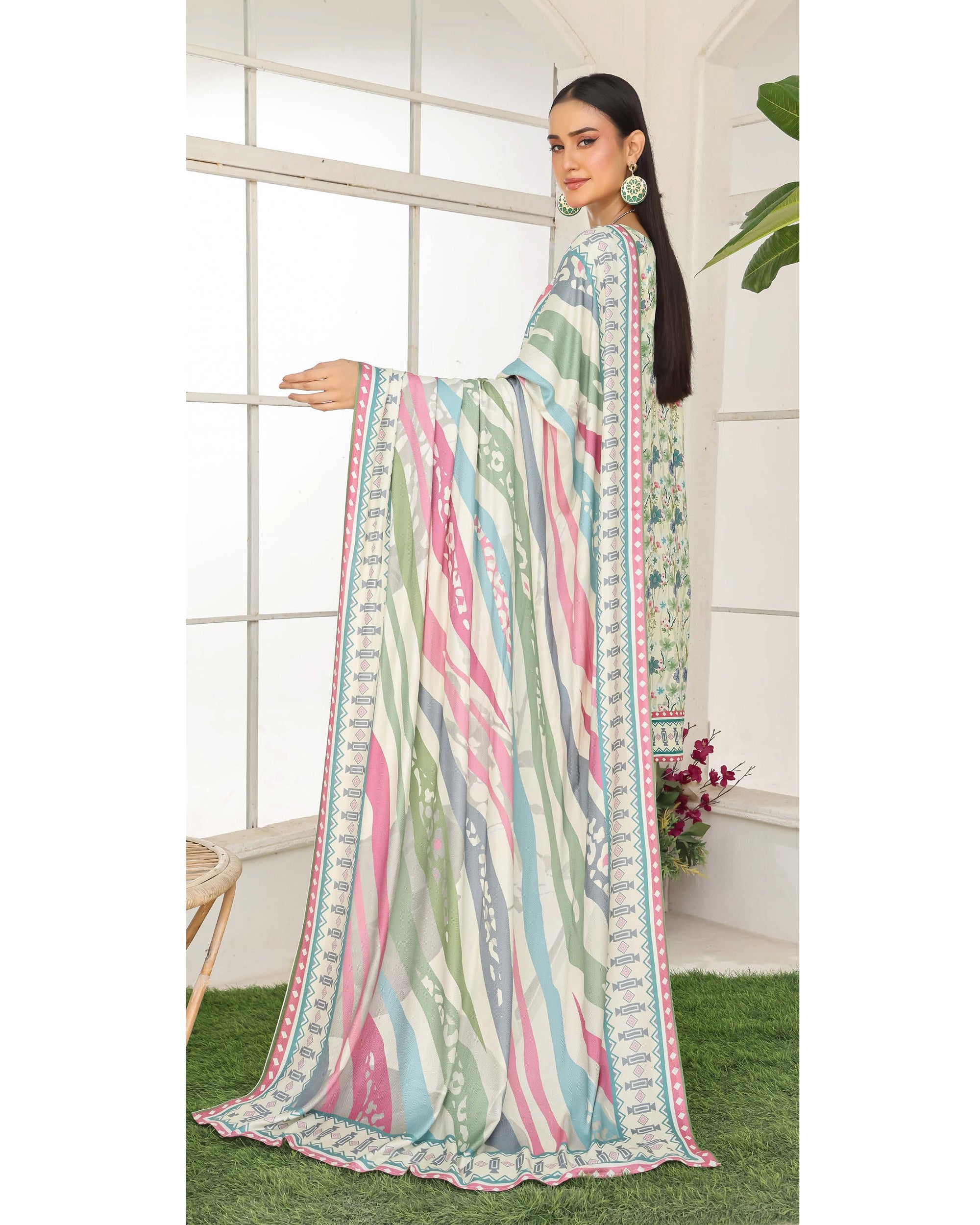 Varda By RA-Bin Hameed Embroidered Chikankari Unstitiched 3Pcs Suit - 3, Women, 3Pcs Shalwar Suit, Rana Arts, Chase Value