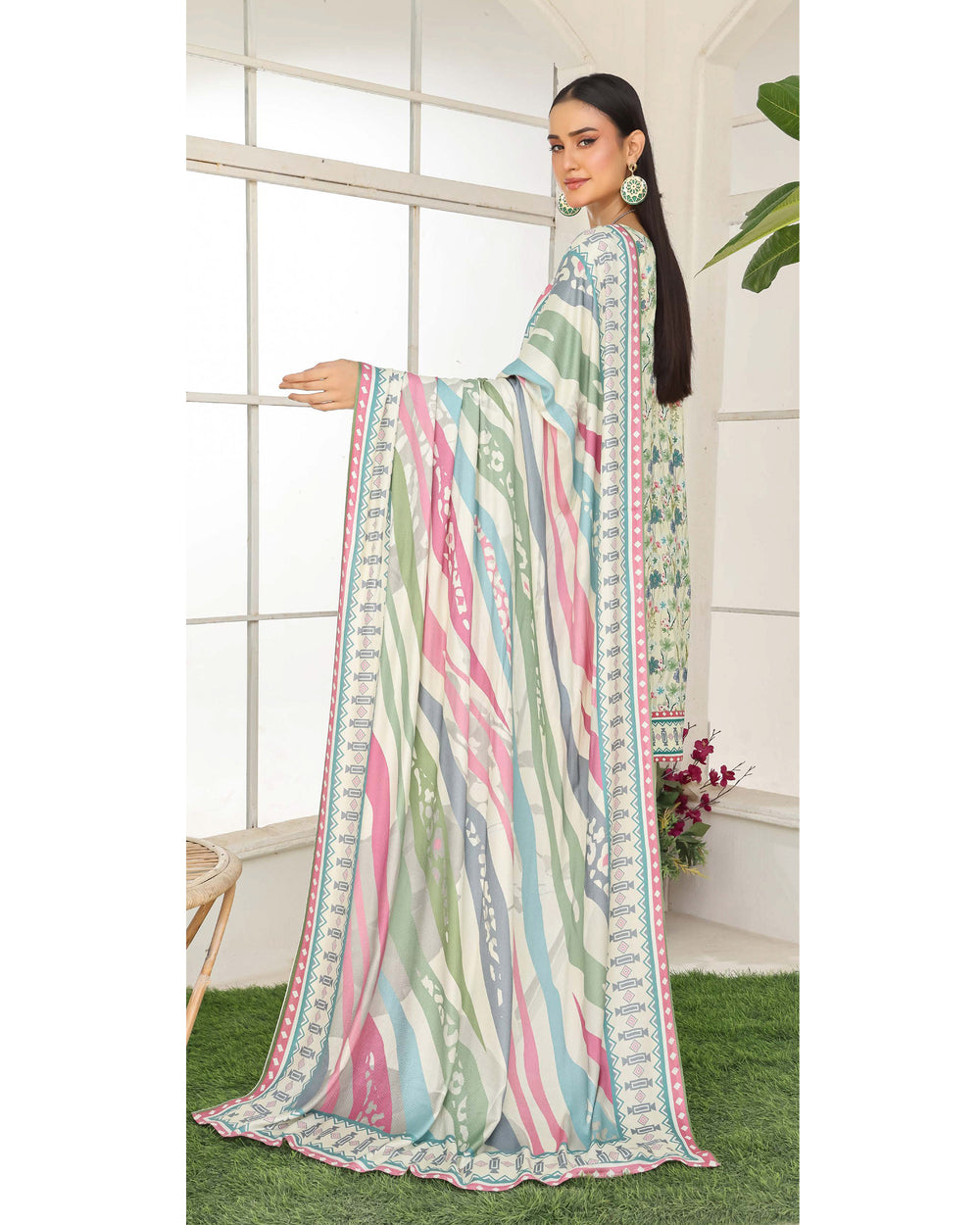 Varda By RA-Bin Hameed Embroidered Chikankari Unstitiched 3Pcs Suit - 3, Women, 3Pcs Shalwar Suit, Rana Arts, Chase Value