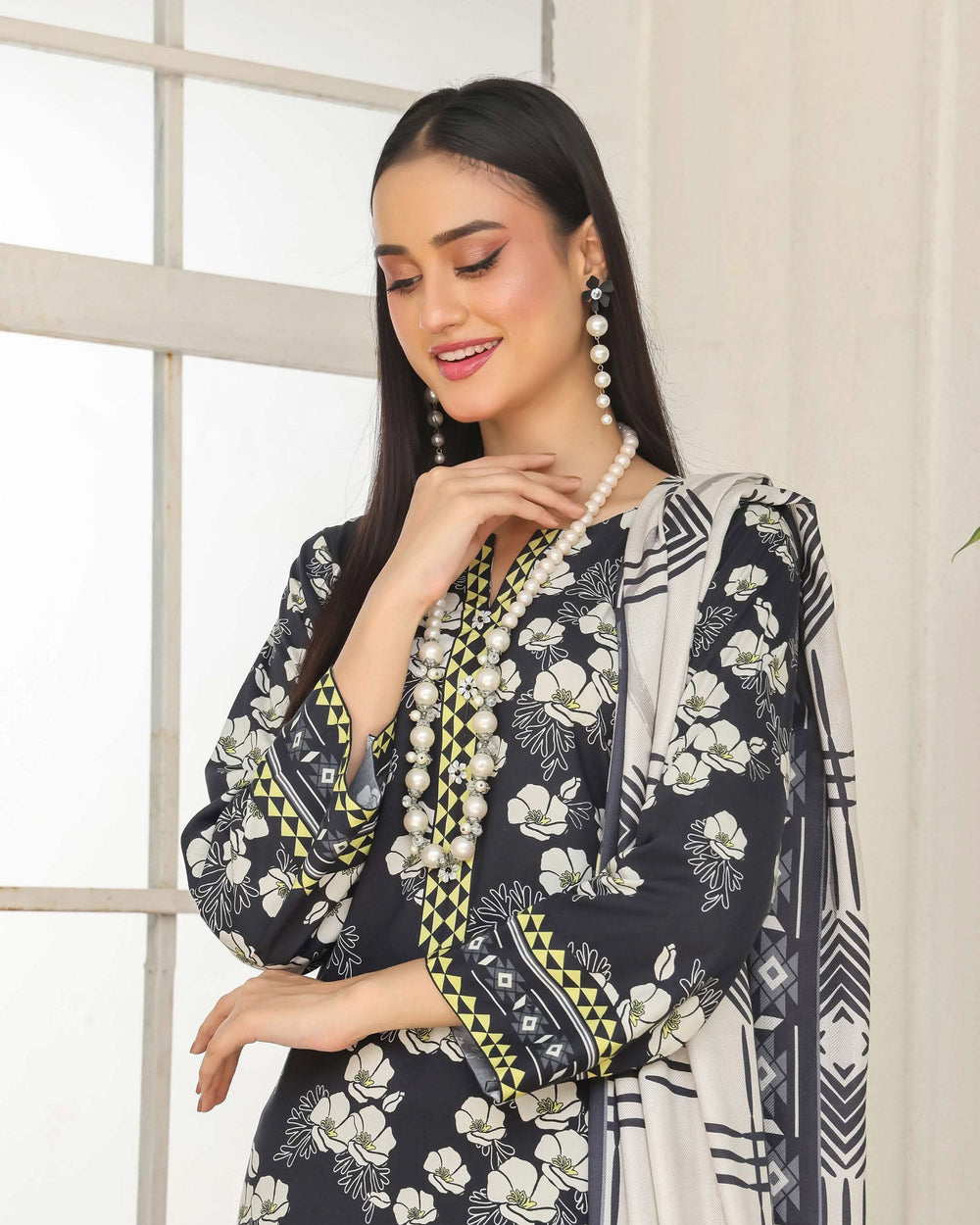 Varda By RA-Bin Hameed Embroidered Chikankari Unstitiched 3Pcs Suit - 9, Women, 3Pcs Shalwar Suit, Rana Arts, Chase Value