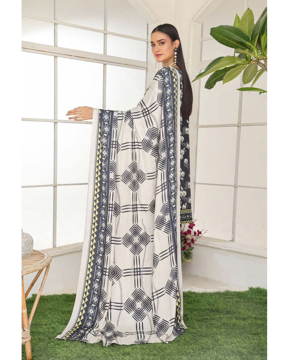 Varda By RA-Bin Hameed Embroidered Chikankari Unstitiched 3Pcs Suit - 9, Women, 3Pcs Shalwar Suit, Rana Arts, Chase Value