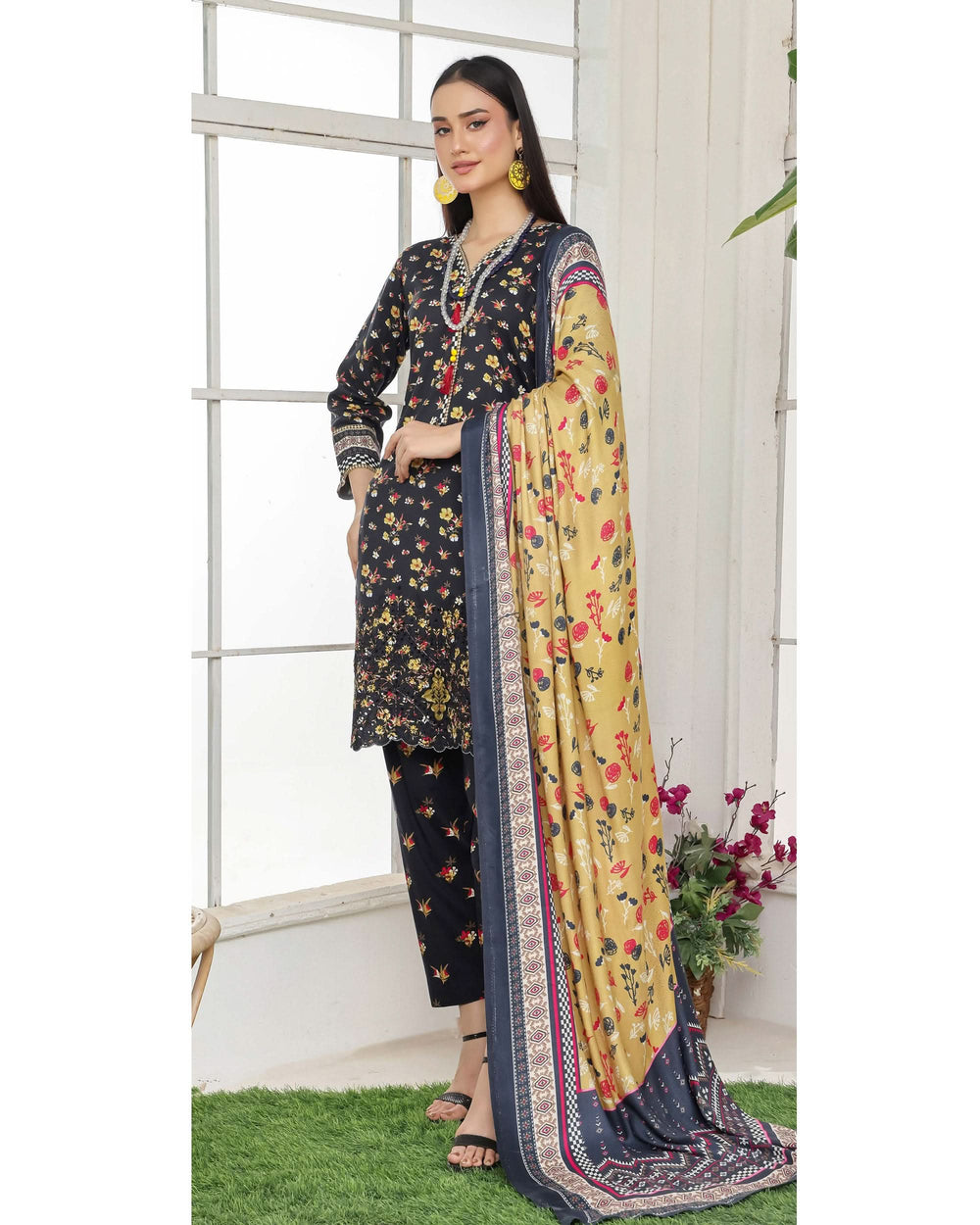Varda By RA-Bin Hameed Embroidered Chikankari Unstitiched 3Pcs Suit - 6, Women, 3Pcs Shalwar Suit, Rana Arts, Chase Value