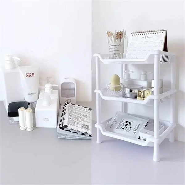 Multifunctional Storage Trolley Rack 3 Layer