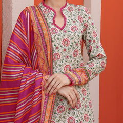 VS Aiza & Momina Lawn Unstitched 3Pcs Suit - 4, Women, 3Pcs Shalwar Suit, VS Textiles, Chase Value