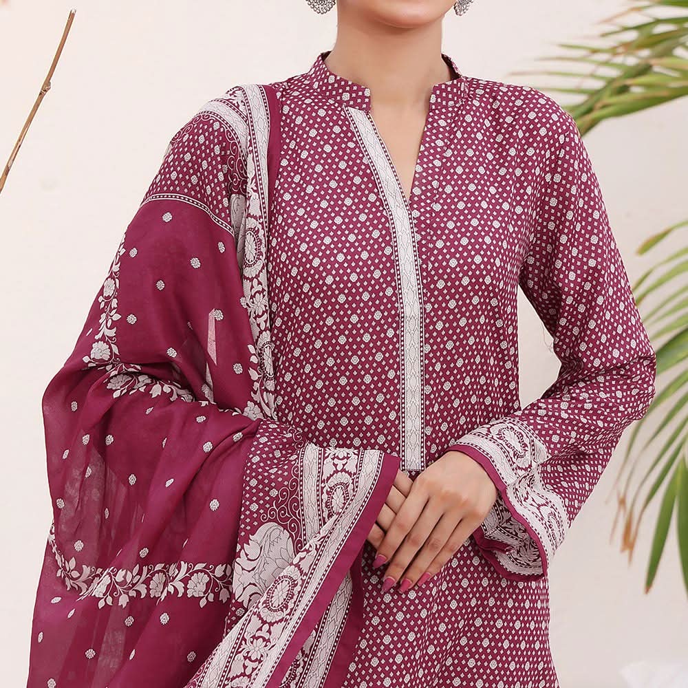 VS Aiza & Momina Lawn Unstitched 3Pcs Suit - 12, Women, 3Pcs Shalwar Suit, VS Textiles, Chase Value