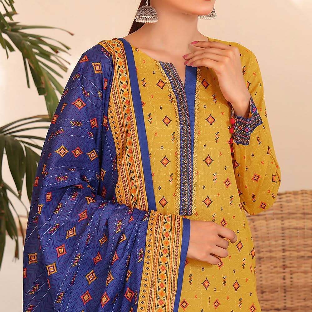 VS Aiza & Momina Lawn Unstitched 3Pcs Suit - 7, Women, 3Pcs Shalwar Suit, VS Textiles, Chase Value