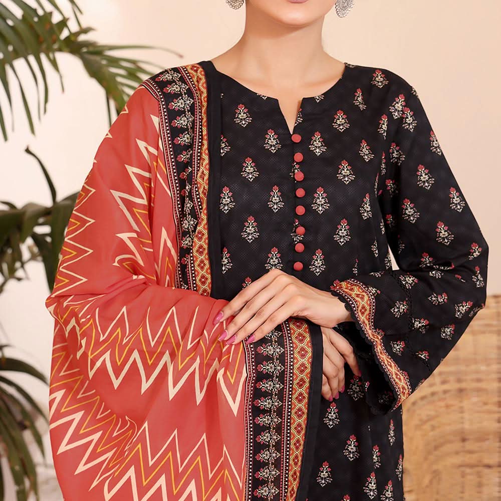 VS Aiza & Momina Lawn Unstitched 3Pcs Suit - 10, Women, 3Pcs Shalwar Suit, VS Textiles, Chase Value