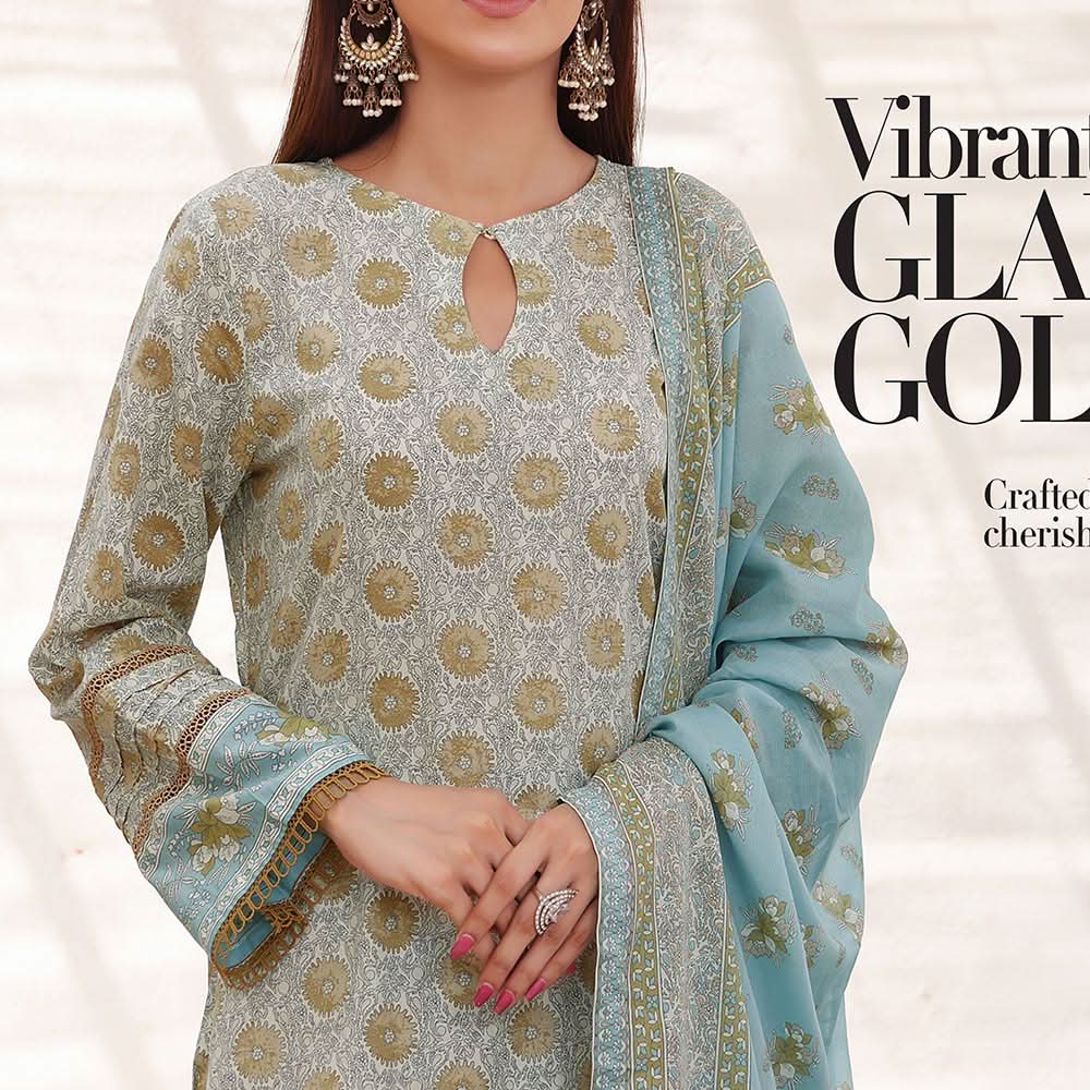 VS Aiza & Momina Lawn Unstitched 3Pcs Suit - 9, Women, 3Pcs Shalwar Suit, VS Textiles, Chase Value