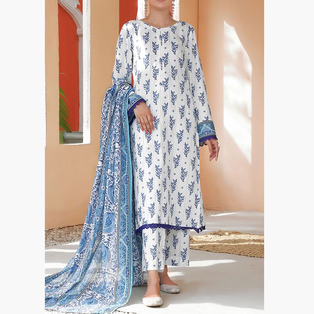 VS Aiza & Momina Lawn Unstitched 3Pcs Suit - 1, Women, 3Pcs Shalwar Suit, VS Textiles, Chase Value