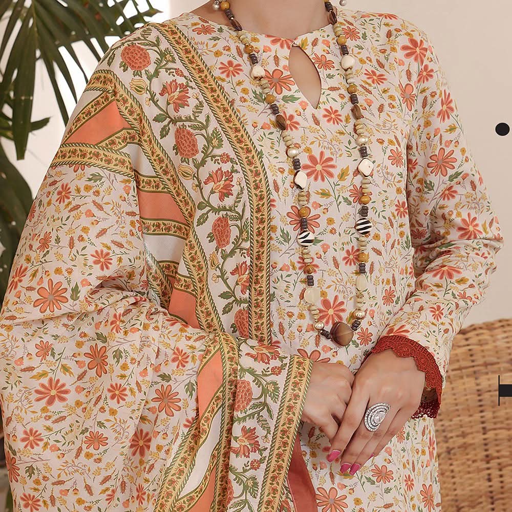 VS Aiza & Momina Lawn Unstitched 3Pcs Suit - 17, Women, 3Pcs Shalwar Suit, VS Textiles, Chase Value