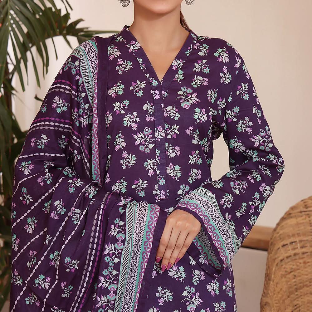 VS Aiza & Momina Lawn Unstitched 3Pcs Suit - 13, Women, 3Pcs Shalwar Suit, VS Textiles, Chase Value