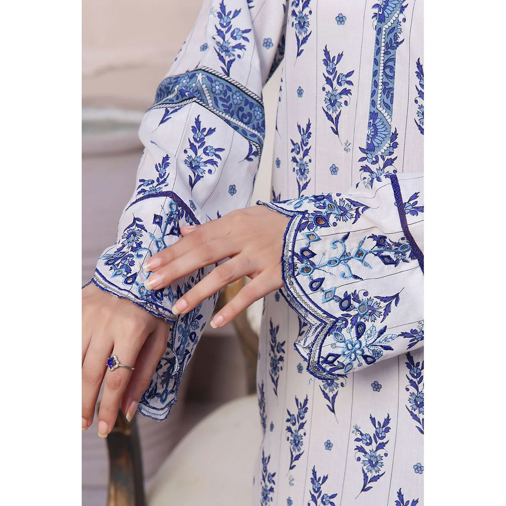 VS-AIZA & MOMINA Cambric Embroidered Unstitched 3pcs Suit - 67, Women, 3Pcs Shalwar Suit, VS Textile, Chase Value