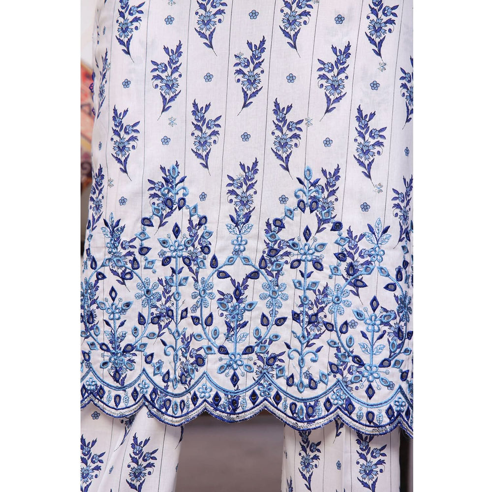 VS-AIZA & MOMINA Cambric Embroidered Unstitched 3pcs Suit - 67, Women, 3Pcs Shalwar Suit, VS Textile, Chase Value