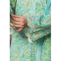 VS-AIZA & MOMINA Cambric Embroidered Unstitched 3pcs Suit - 69