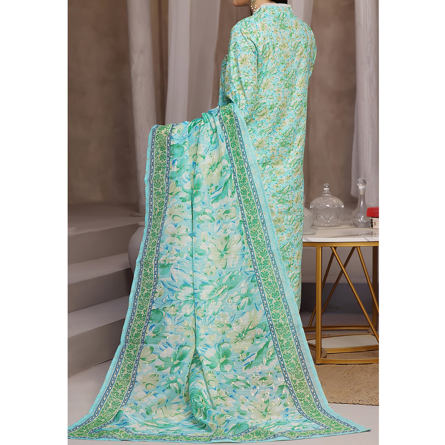 VS-AIZA & MOMINA Cambric Embroidered Unstitched 3pcs Suit - 69, Women, 3Pcs Shalwar Suit, VS Textile, Chase Value