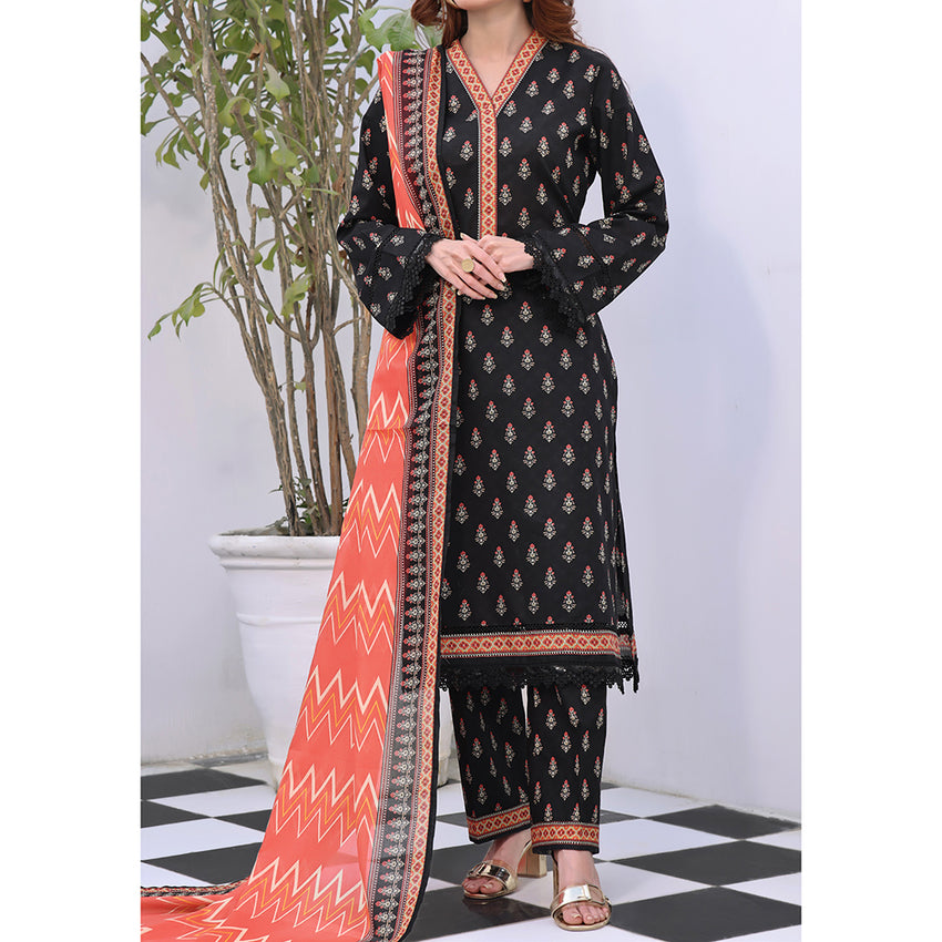 Vs Aiza & Momina Lawn Printed 3Pcs Unstitched Suit Vol-1, Women, 3Pcs Shalwar Suit, VS Textile Mills, Chase Value