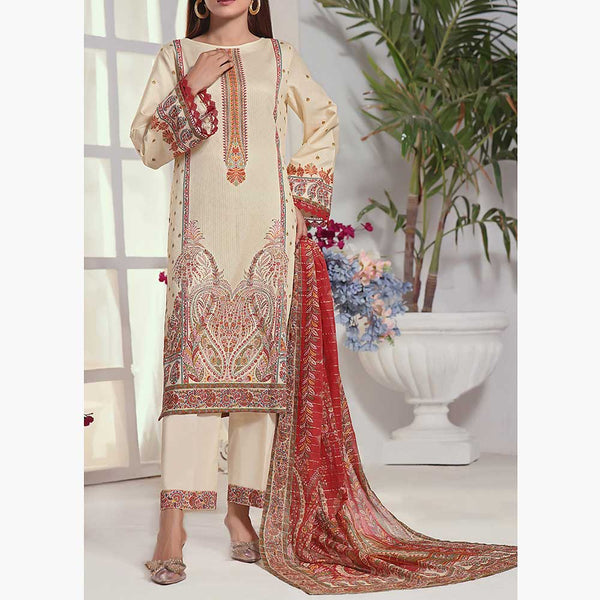 Anmol Cottel Linen Printed Unstitched 3Pcs Suit - 249, Women, 3Pcs Shalwar Suit, VS Textiles, Chase Value