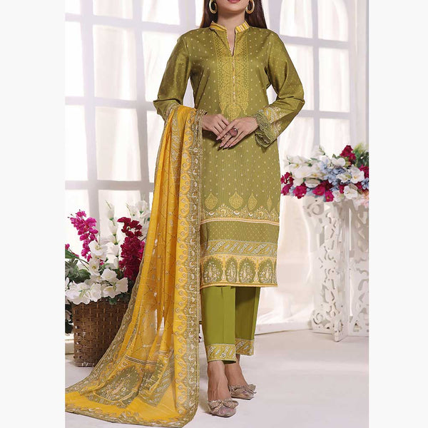 Anmol Cottel Linen Printed Unstitched 3Pcs Suit - 246, Women, 3Pcs Shalwar Suit, VS Textiles, Chase Value