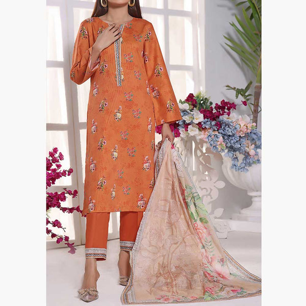 Anmol Cottel Linen Printed Unstitched 3Pcs Suit - 251, Women, 3Pcs Shalwar Suit, VS Textiles, Chase Value