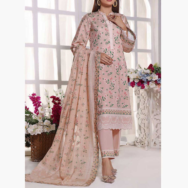 Anmol Cottel Linen Printed Unstitched 3Pcs Suit - 250, Women, 3Pcs Shalwar Suit, VS Textiles, Chase Value