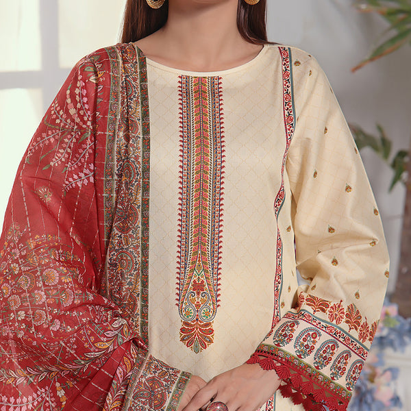 Anmol Cottel Linen Printed Unstitched 3Pcs Suit - 249, Women, 3Pcs Shalwar Suit, VS Textile, Chase Value